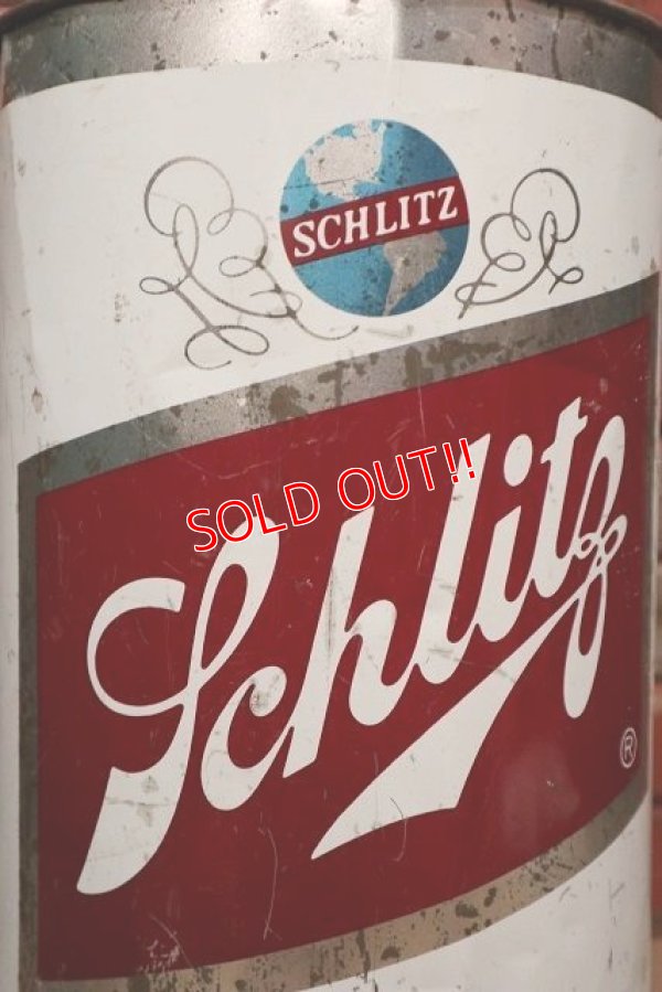 画像2: dp-220501-79 Schlitz Beer / 1970's Tin Trash Can