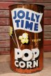 画像1: dp-220501-81 JOLLY TIME POP CORN / 1970's Tin Trash Can (1)