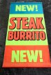 画像1: dp-220501-38 TACO BELL / 1992 Banner "NEW! STEAK BURRITO" (1)