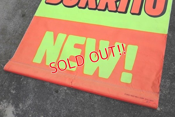 画像5: dp-220501-38 TACO BELL / 1992 Banner "NEW! STEAK BURRITO"