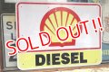 dp-220501-42 SHELL DIESEL / Gas Station Road Sign