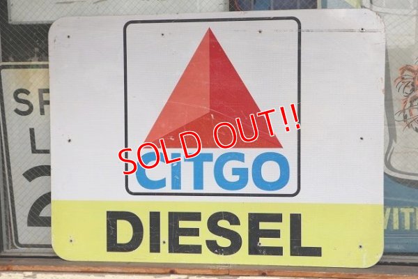 画像1: dp-220501-43 CITGO DIESEL / Gas Station Road Sign