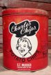 画像1: dp-220501-21 Charles Chips / Vintage Potato Chips Can (1)