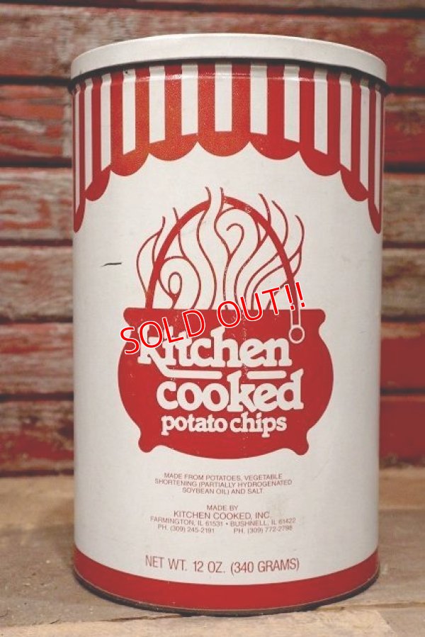 画像1: dp-220501-21 Kitchen Cooked / Vintage Potato Chips Can