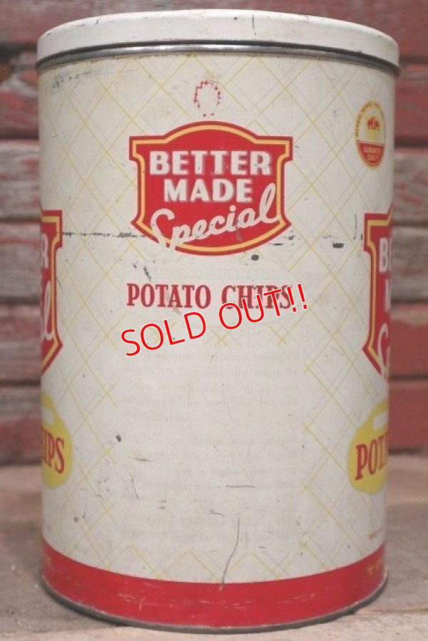 画像4: dp-220501-21 BETTER MADE Special / Vintage Potato Chips Can