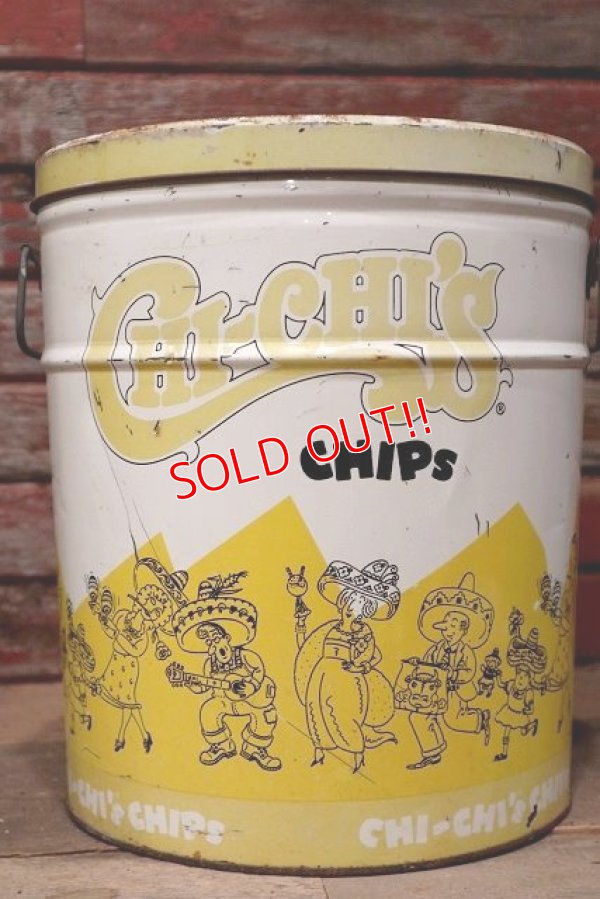 画像1: dp-220501-21 CHI-CHI'S / Vintage Potato Chips Can