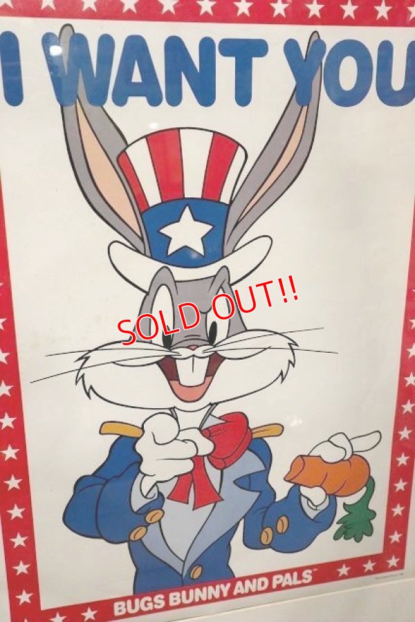 画像2: ct-220501-52 Bugs Bunny (Uncle Sam) / 1986 Poster