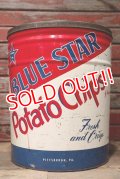 dp-220601-12 BLUE STAR / Vintage Potato Chips Can