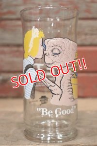 ct-220601-73 E.T. / Pizza Hut 1982 Novelty Glass "Be Good" 