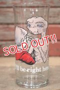 ct-220601-75 E.T. / Pizza Hut 1982 Novelty Glass "I'll be right here"