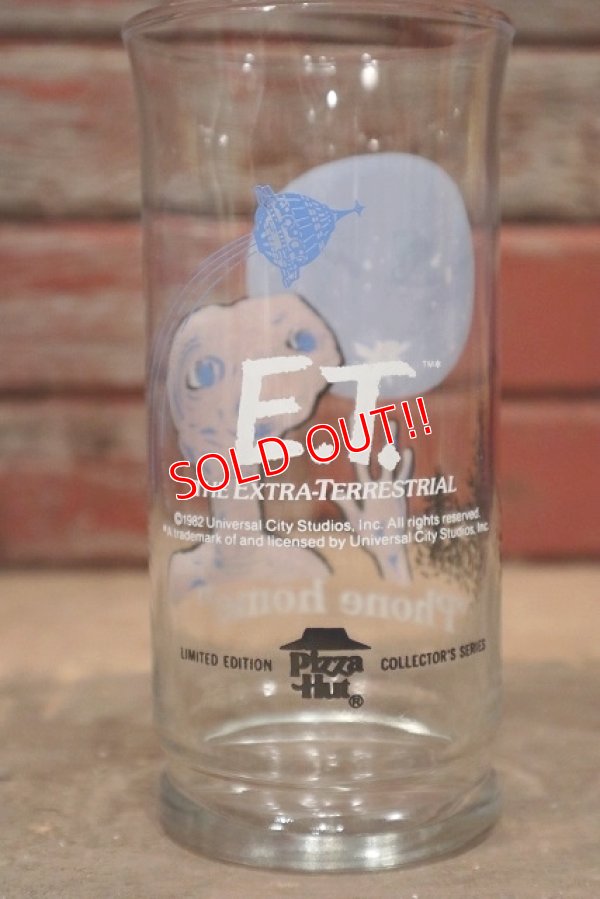 画像4: ct-220601-76 E.T. / Pizza Hut 1982 Novelty Glass "Phone Home"