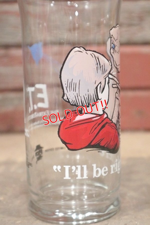 画像3: ct-220601-75 E.T. / Pizza Hut 1982 Novelty Glass "I'll be right here"