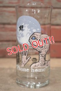 ct-220601-76 E.T. / Pizza Hut 1982 Novelty Glass "Phone Home"