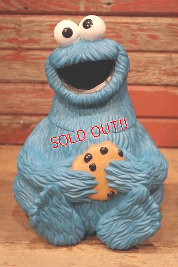 画像1: ct-220601-25 【SALE】Cookie Monster / 1997 Plastic Cookie Jar