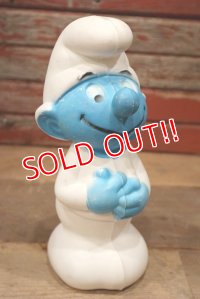 ct-220601-36 Smurf / 1980's Plastic Coin Bank (B)