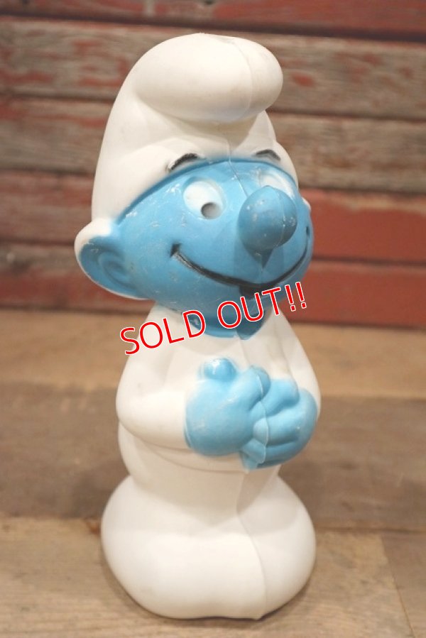 画像1: ct-220601-36 Smurf / 1980's Plastic Coin Bank (B)