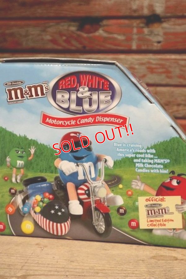 画像4: ct-220601-01 Mars /  M&M's "Red,White & Blue Motorcycle" Candy Dispenser Box