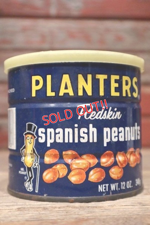 画像3: dp-220601-25 PLANTERS / MR.PEANUT 1960's-1970's Spanish Peanuts Tin Can