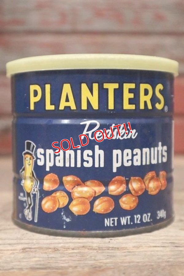 画像1: dp-220601-25 PLANTERS / MR.PEANUT 1960's-1970's Spanish Peanuts Tin Can