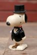 画像1: ct-220601-93 Snoopy / AVIVA 1970's Wind up "Top Hat" (1)