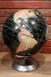 画像1: dp-220601-13 WEBER COSTELLO CO. / 1940's 12 Inch Straight Black Ocean Globe (1)