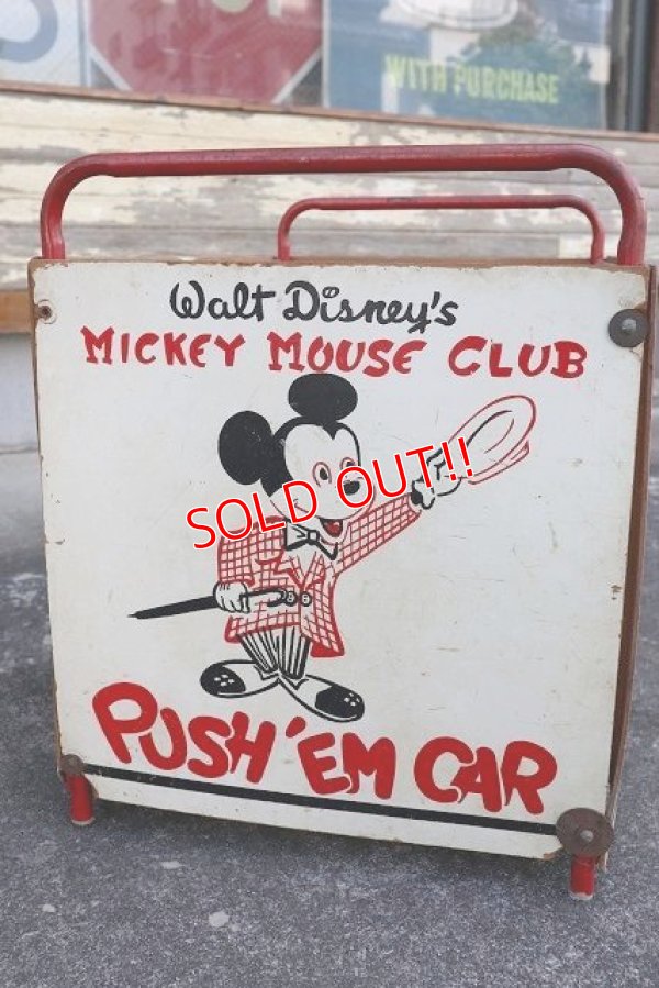 画像10: ct-220501-54 Walt Disney's / Mickey Mouse Club 1950's-1960's PUSH'EM CAR