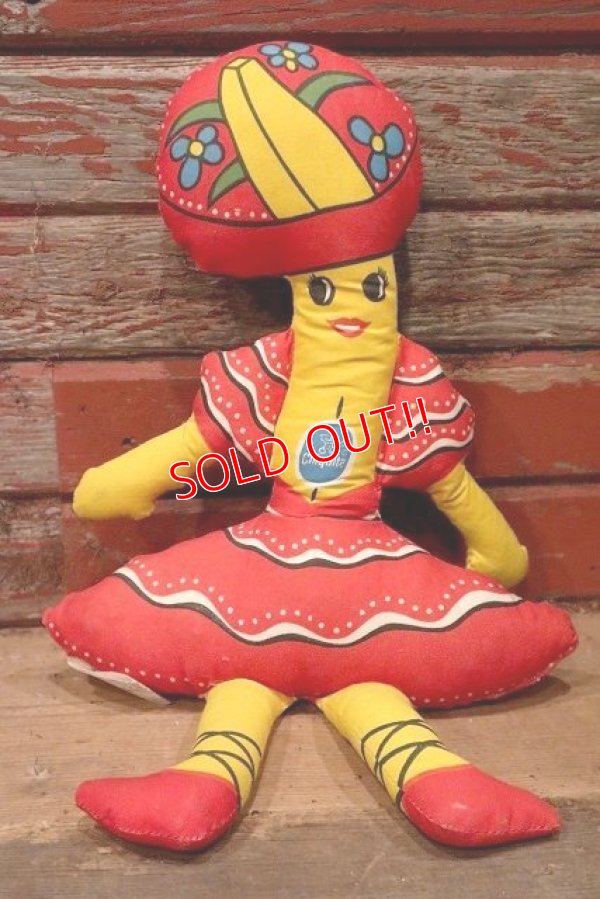 画像1: ct-220601-18 Chiquita Banana / 1970's Pillow Doll