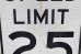 画像3: dp-210801-34 Road Sign "SPEED LIMIT 25" (3)