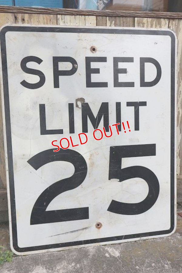 画像1: dp-210801-34 Road Sign "SPEED LIMIT 25"