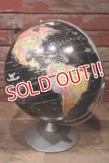 dp-220601-38 REPLOGLE / 1980's〜 12 Inch Straight Black Ocean Globe