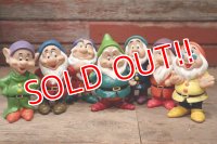 ct-220601-104 Snow White & Seven Dwarfs / 1990's Soft Vinyl Doll Set