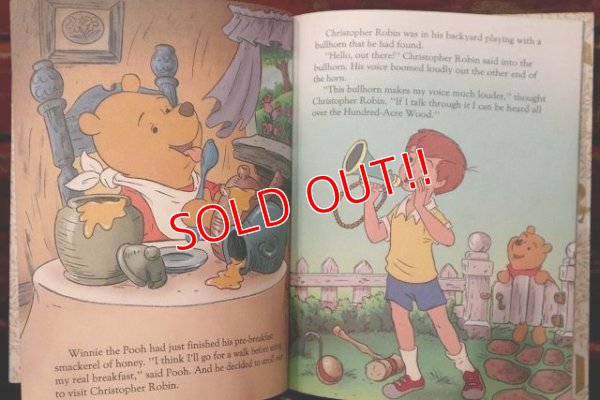 画像3: ct-220401-107 Winnie the Pooh / 1990 a Little Golden Book "Winnie the Pooh and the Missing Bullhorn"