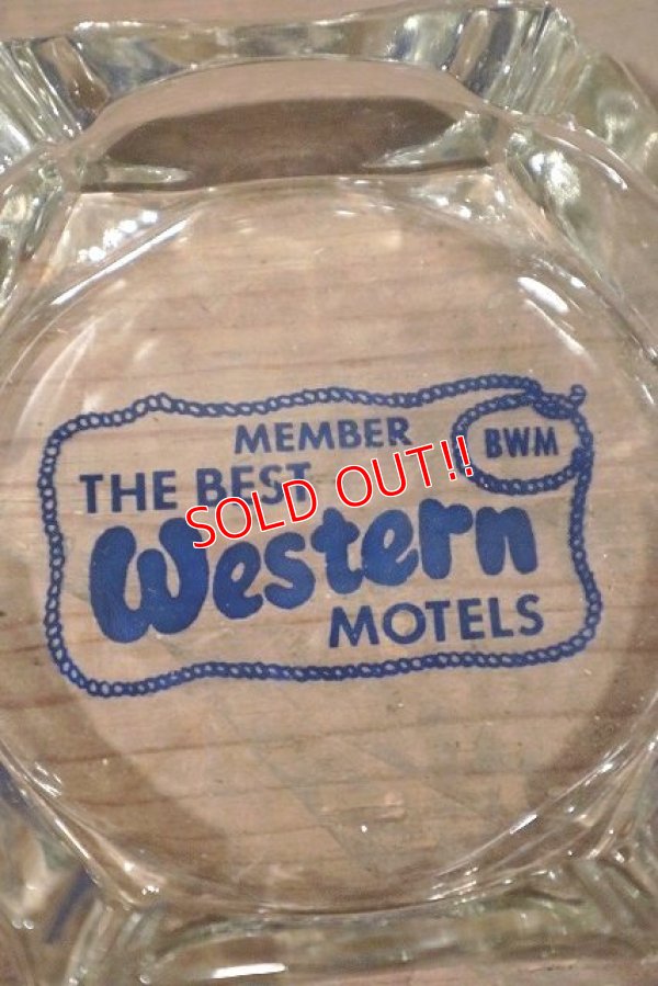 画像1: dp-20719-27 Best Western / Vintage Glass Ashtray