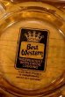 画像1: dp-20719-28 Best Western / Vintage Glass Ashtray (1)