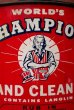 画像2: dp-20719-11 World's CHAMPION / HAND CLEANER Vintage Can (2)