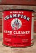 画像1: dp-20719-11 World's CHAMPION / HAND CLEANER Vintage Can (1)