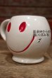 画像2: dp-220401-39 McCOY POTTERY / 1970's Smiley Face Mug (White×Red) (2)