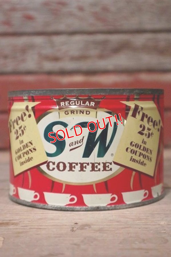 画像1: dp-20719-14 S and W COFFEE / Vintage Tin Can