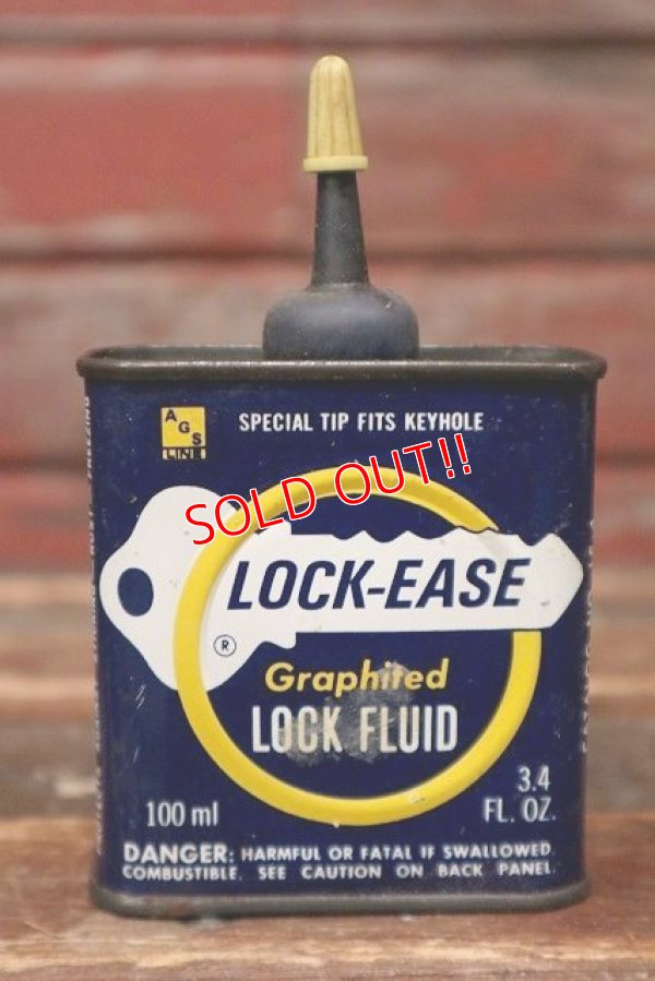 画像1: dp-220401-238 LOCK-EASE / Graphited LOCK FLUID Vintage Handy Can