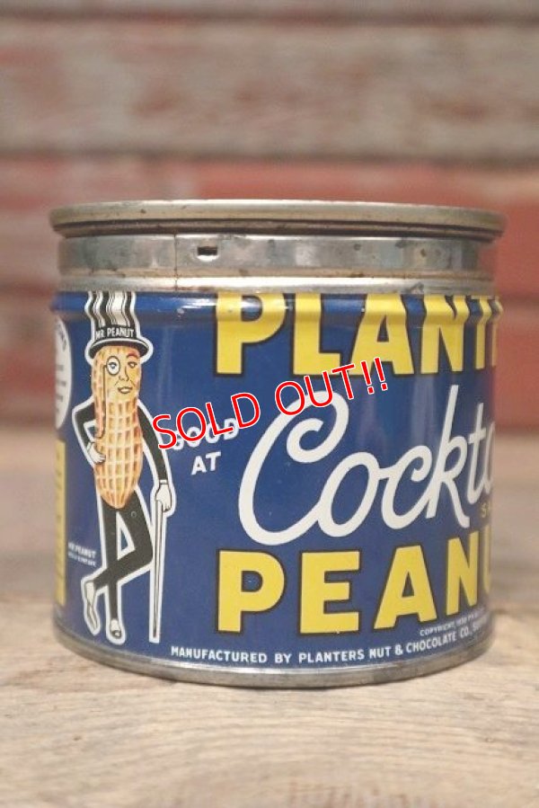 画像1: dp-220719-10 PLANTERS / MR.PEANUT 1950's Tin Can
