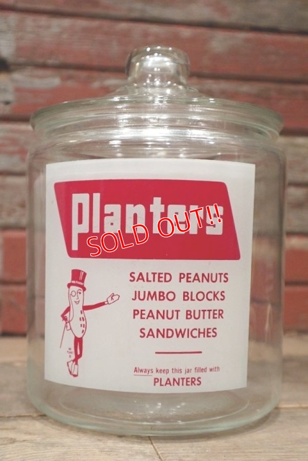 画像1: ct-220719-99 PLANTERS / MR.PEANUT 1960's Glass Jar