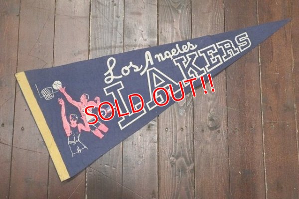 画像1: dp-220719-07 Los Angels LAKERS / Vintage Pennant