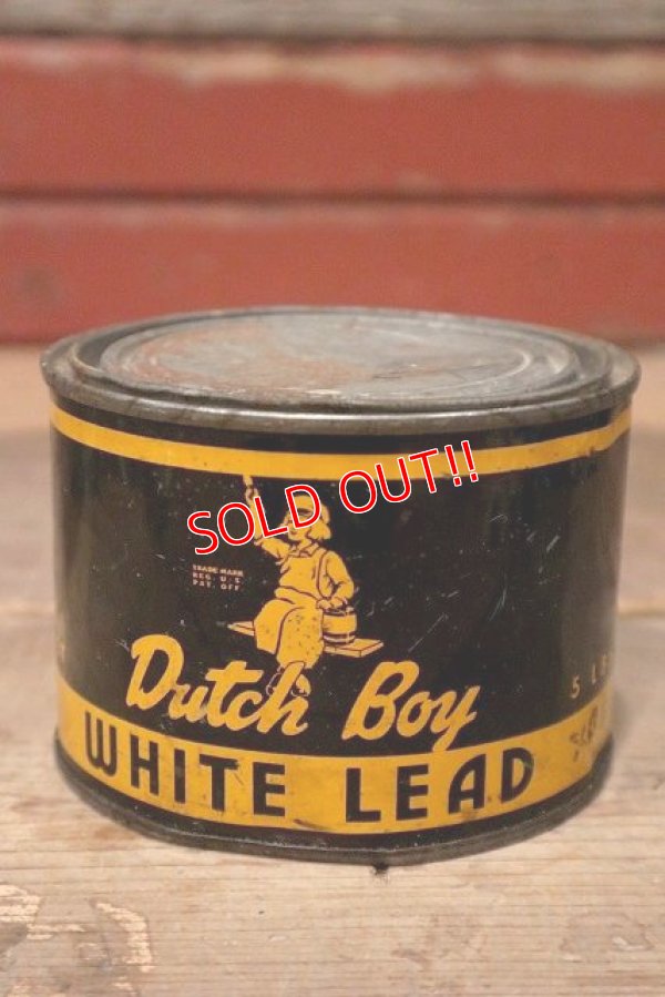 画像1: dp-220801-29 Dutch Boy / 1960's WHITE LEAD Can
