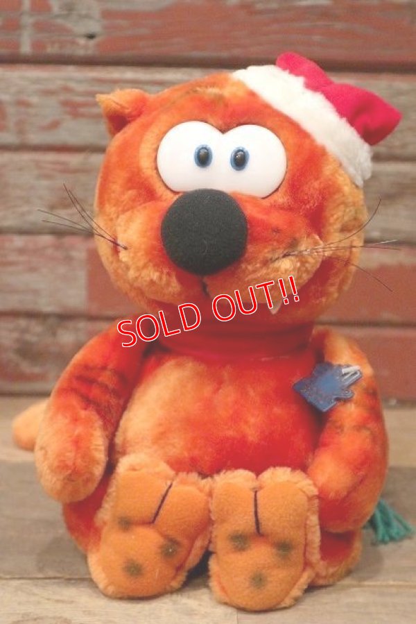 画像1: ct-220719-31 Heathcliff / Applause 1982 Plush Doll "Santa"