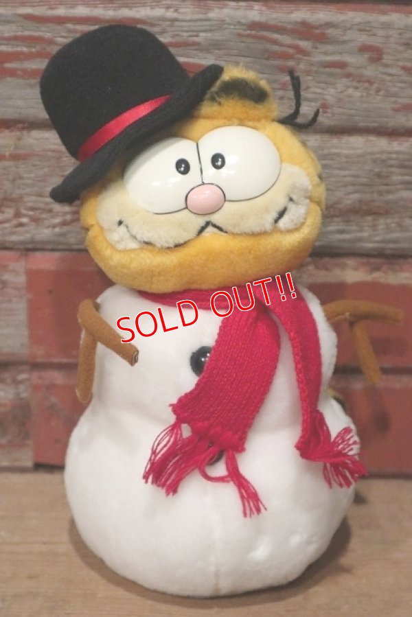 画像1: ct-220719-24 Garfield / DAKIN 1980's Plush Doll "Snowman"
