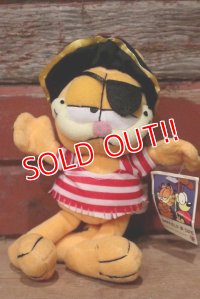 ct-220719-17 Garfield / NANCO 1990's Plush Doll "Pirate"