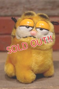 ct-220719-19 Garfield / DAKIN 1980's Plush Doll (高さ約13cm)