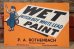 画像1: dp-220801-01 Dutch Boy / 1940's WET PAINT Paper Sign (1)