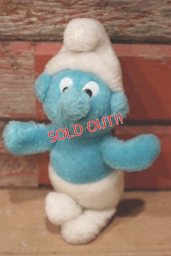 画像1: ct-220719-55 Smurf / 1980's Plush Doll (SS)