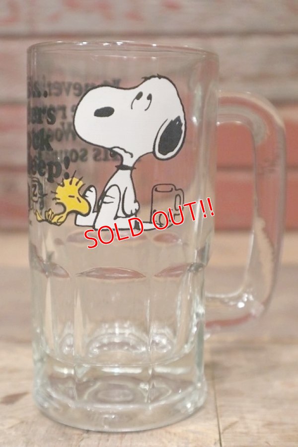 画像1: gs-220801-01 Snoopy / 1970's Beer Mug